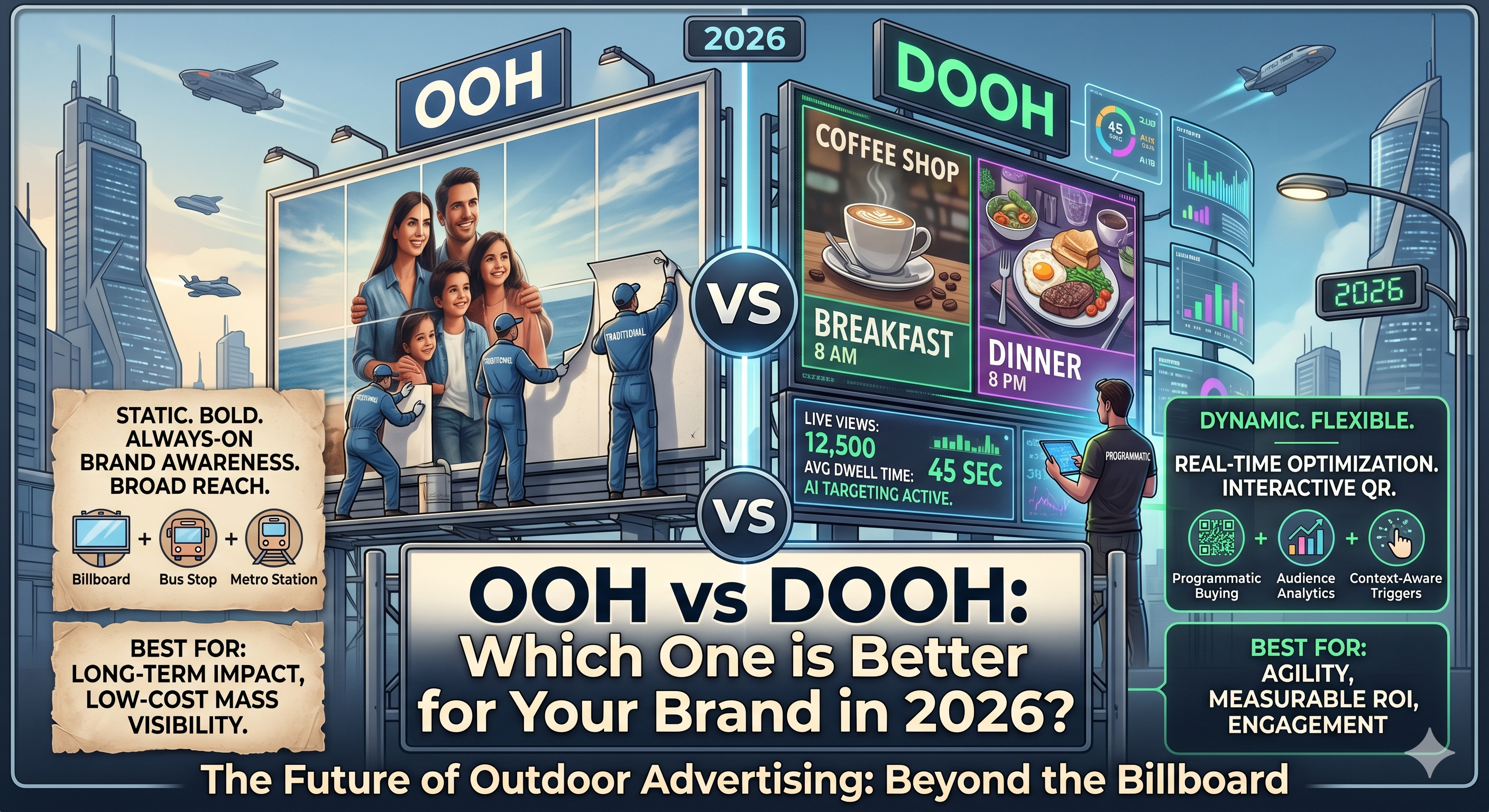 OOH vs DOOH: Which One is Better for Your Brand in 2026?